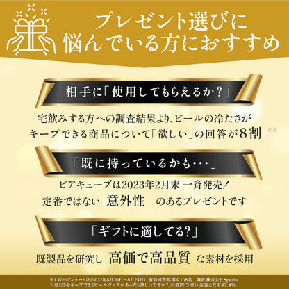 ビアキューブ4個＋タンブラー (シルバー) BC4TU_Silver